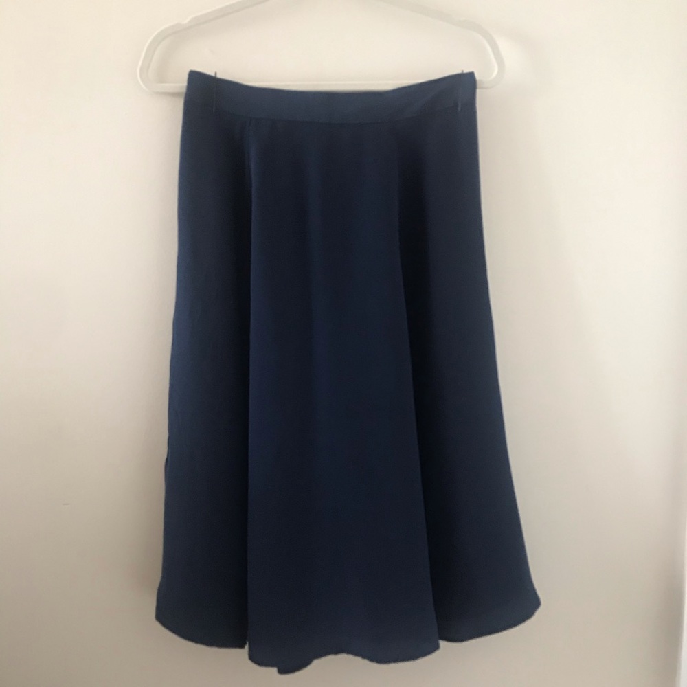 J crew flowing midi skirt